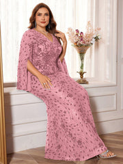 Slit Sleeve Evening Dress