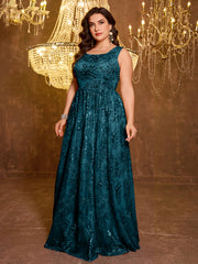 Elegant Formal Long Embroidered Sequin Dress