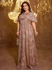 Elegant Formal Long Embroidered Sequin Dress