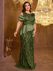 Elegant Long Sequin Embroidered Dress