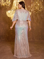 Elegant And Formal Long Embroidered Sequin Dress