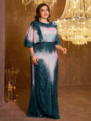 Elegant And Formal Long Embroidered Sequin Dress