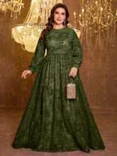 Formal Elegant Long Sleeved Embroidered Sequin Dress