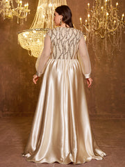 Long And Elegant Formal Embroidered Sequin Dress