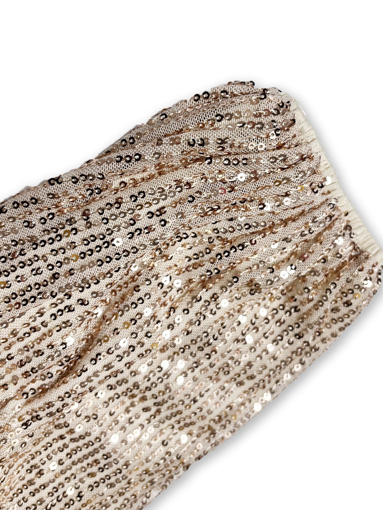 Plus Lantern Sleeve Wrap Sequin Formal Dress