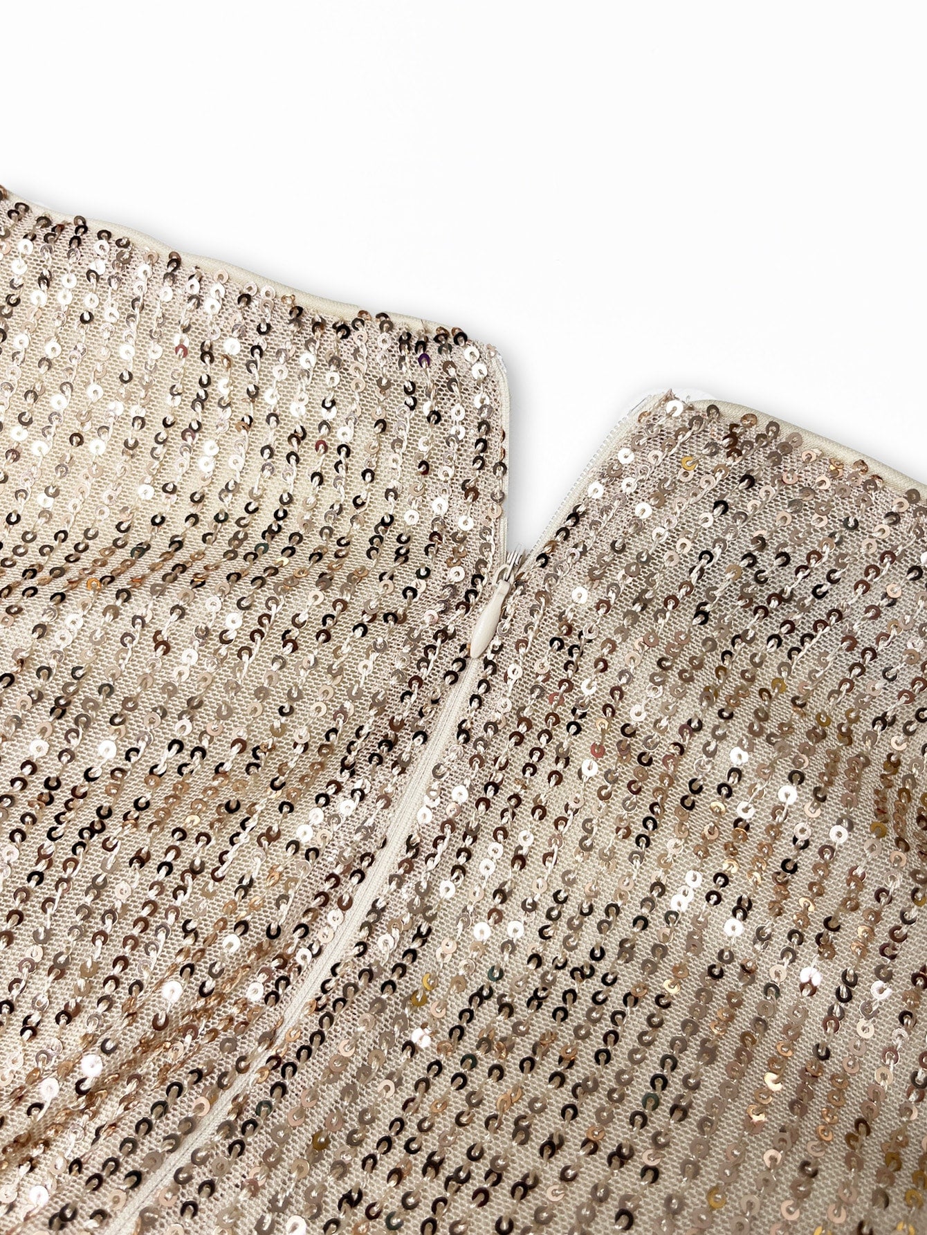 Plus Lantern Sleeve Wrap Sequin Formal Dress