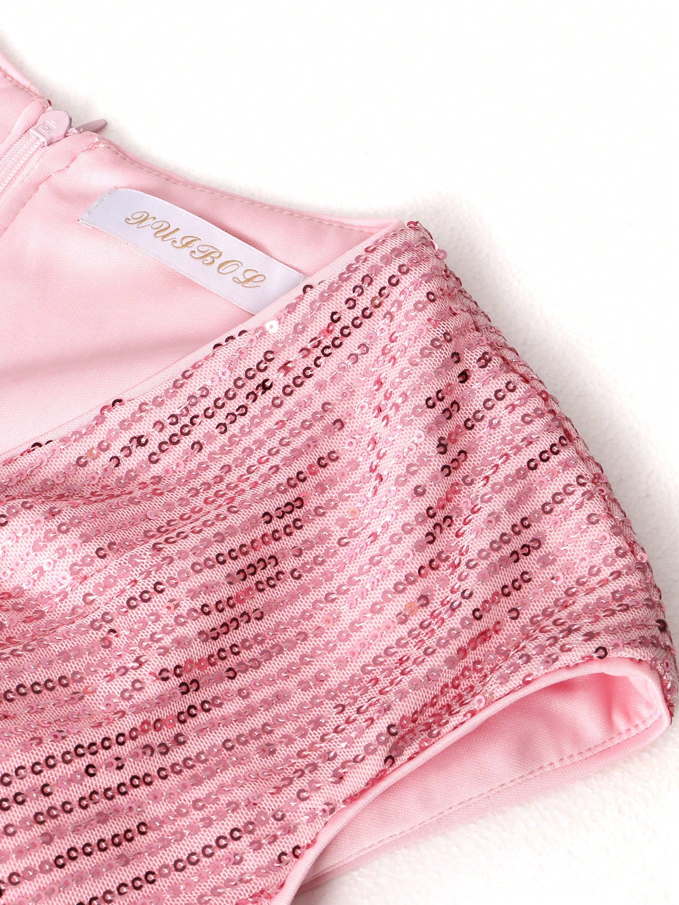 Ruched Sequin Party Dress