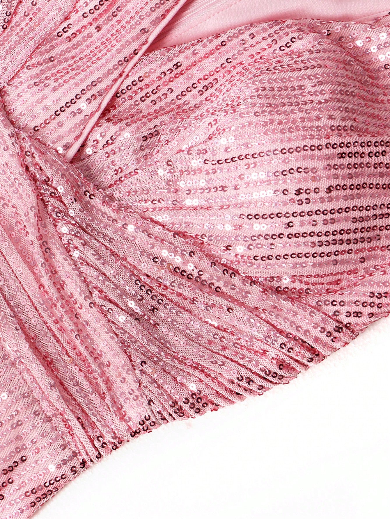 Ruched Sequin Party Dress