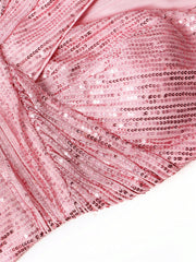 Ruched Sequin Party Dress