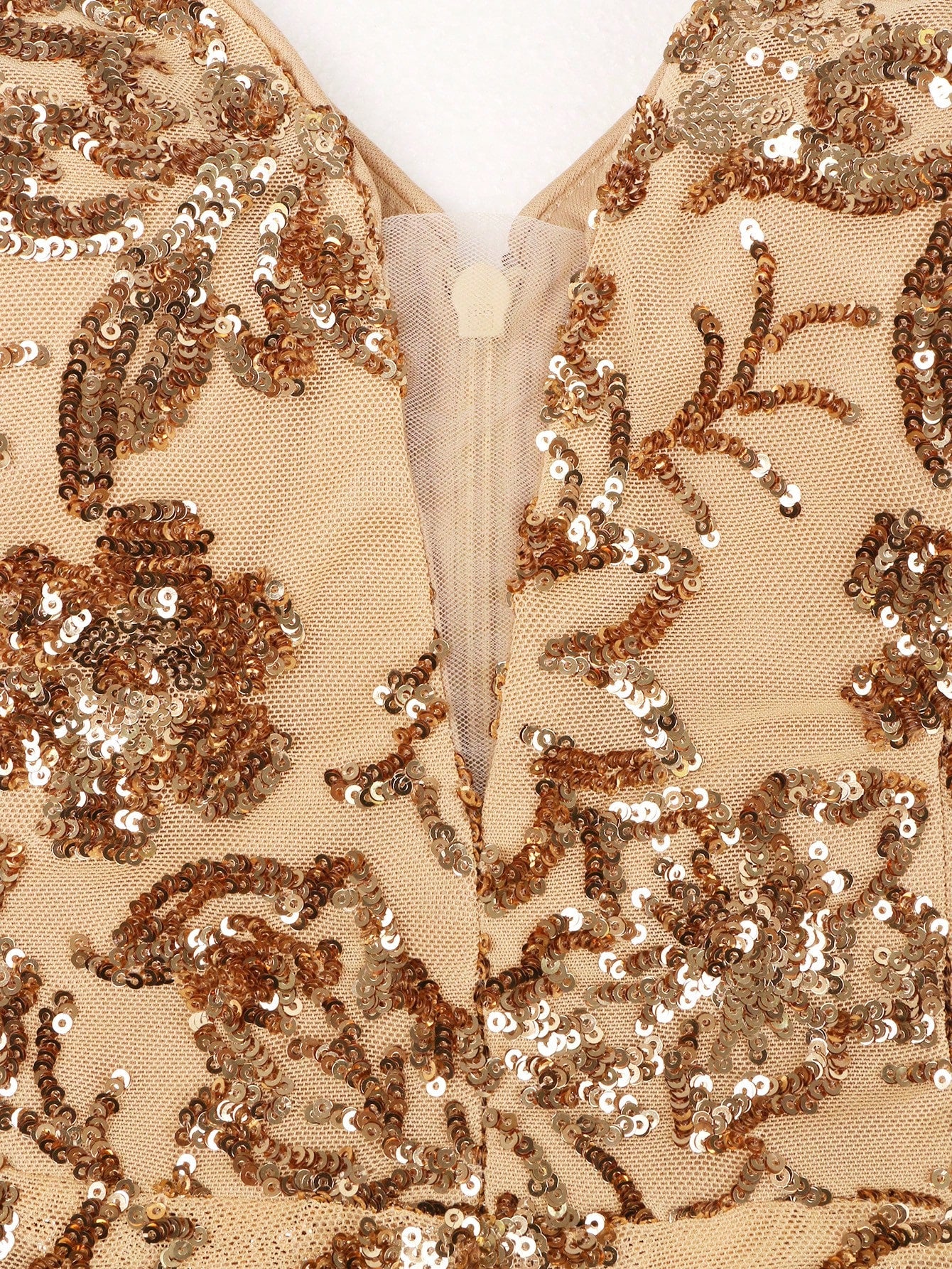 XUIBOL | Sequin Decor Mermaid Hem Formal Dress