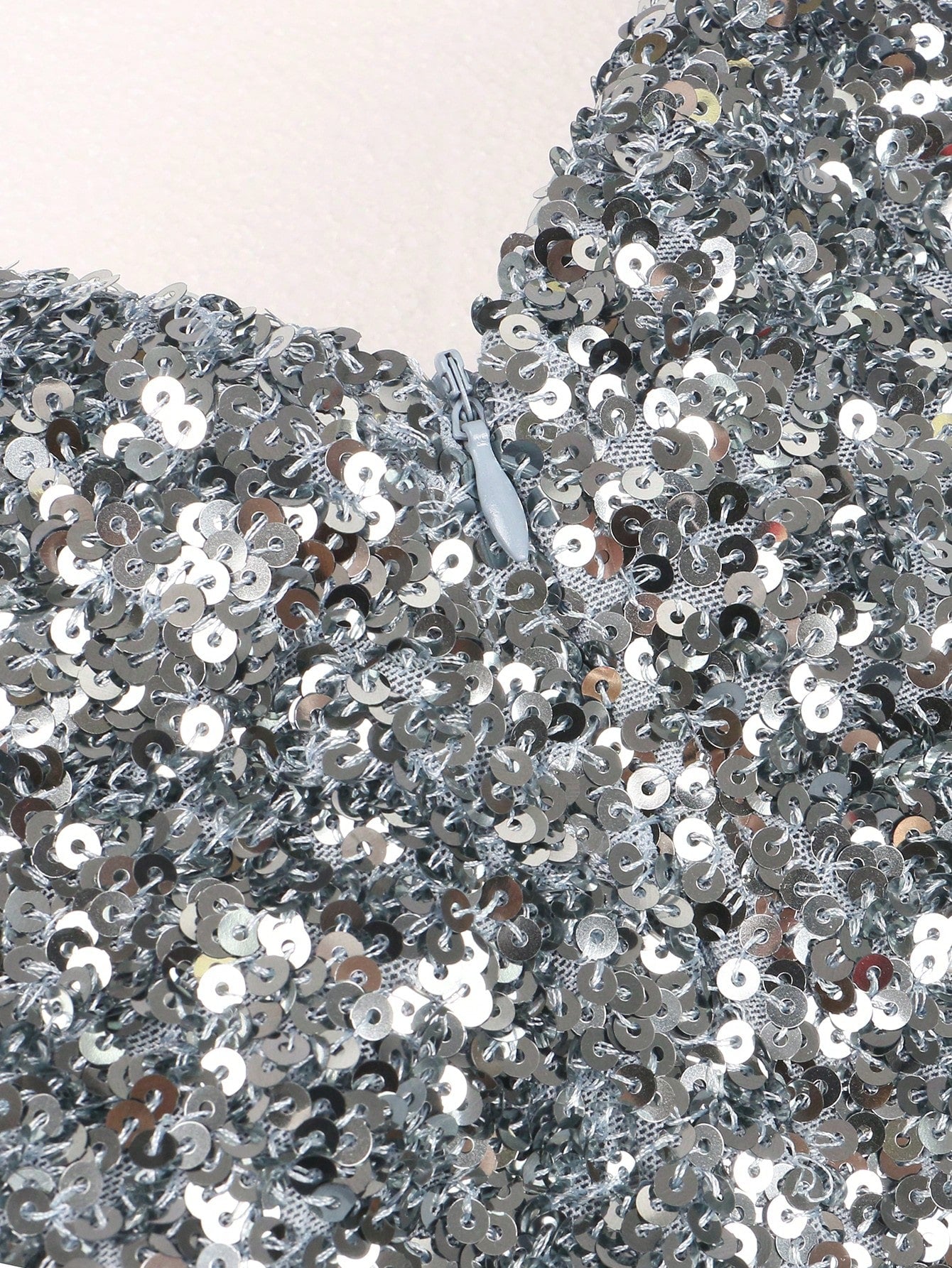 Plus Sequin Insert Mesh Overlay Formal Dress