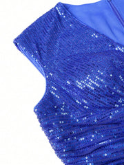 Sequin Decor Formal Dress