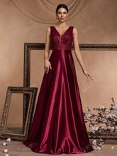 V-Neck Sleeveless Elegant Party Evening Formal Dress