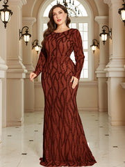 Royal Blue Lace Pocket Plus‑Size Mermaid Evening Dress