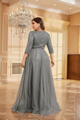 VNeck Sequin Evening Dress