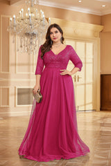 VNeck Sequin Evening Dress