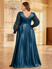 Plus Size Sequin Evening Dress