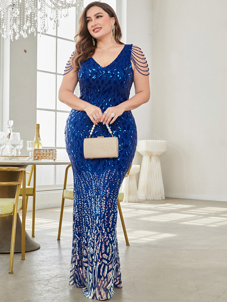 A-leafy-floral-plus-size-dress-Floral