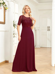 Sequin Formal Evening Dress