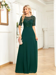 Sequin Formal Evening Dress