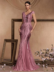 Sequin Formal Evening Dress For Women