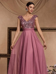 Women Long Formal A-Line Prom Party Dress Sleeveless Cocktail Dresses