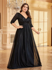 Plus Size Luxury Prom Dress