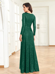 Women Wedding Party Sequins Dresses