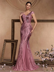 Sequin Formal Evening Dress For Women