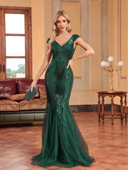 Sequin Formal Evening Dress For Women