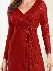 Women Wedding Party Sequins Dresses