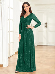 Women Wedding Party Sequins Dresses