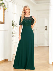Sequin Formal Evening Dress