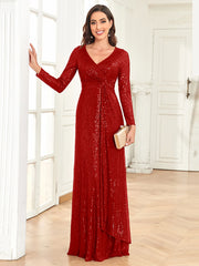 Women Wedding Party Sequins Dresses