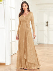 Women Wedding Party Sequins Dresses