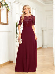 Sequin Formal Evening Dress
