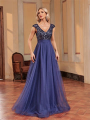 Women Long Formal A-Line Prom Party Dress Sleeveless Cocktail Dresses