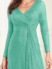 Women Wedding Party Sequins Dresses