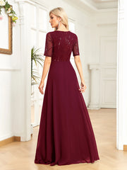 Sequin Formal Evening Dress