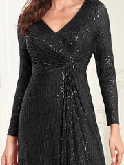 Women Wedding Party Sequins Dresses
