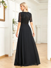 Sequin Formal Evening Dress