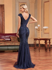 Sequin Formal Evening Dress For Women