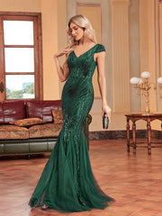 Sequin Formal Evening Dress For Women