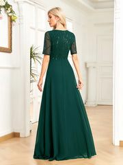 Sequin Formal Evening Dress