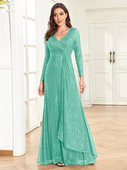 Women Wedding Party Sequins Dresses