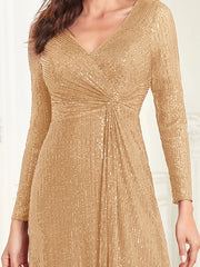 Women Wedding Party Sequins Dresses
