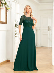 Sequin Formal Evening Dress