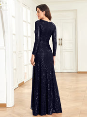 Women Wedding Party Sequins Dresses
