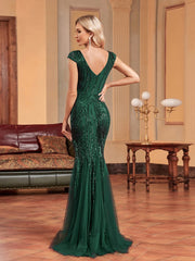 Sequin Formal Evening Dress For Women
