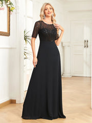 Sequin Formal Evening Dress